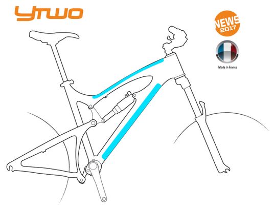 Kit Top Tube YTWO (2 pezzi) 0.30mm Opaco