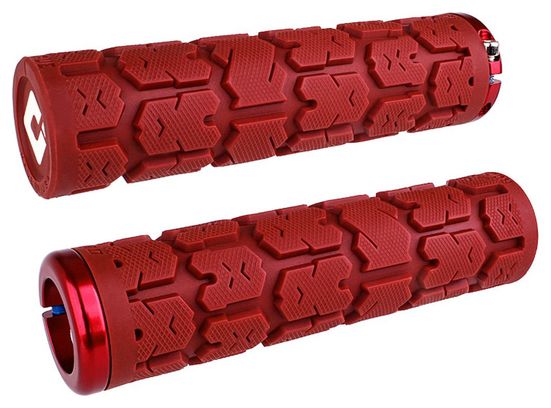 Pair of Odi Rogue V2.1 Grips 135 mm Red