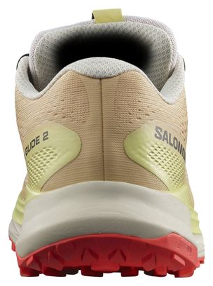 Zapatillas de trail para mujer Salomon Ultra Glide 2 Beige/Amarillo