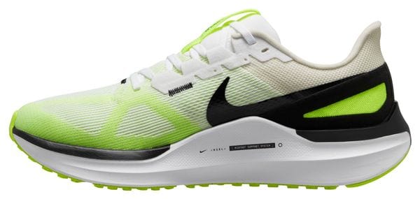 Chaussures de Running Nike Air Zoom Structure 25 Blanc Jaune