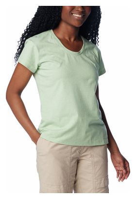 Camiseta Técnica Columbia Sun Trek Verde para Mujer