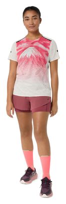 Pantalones cortos Asics Fujitrail Elite rojos para mujer