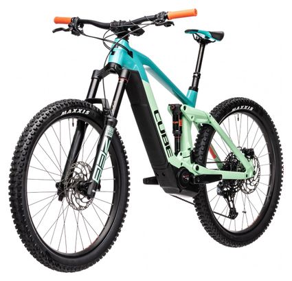 Cube Stereo Hybrid 160 HPC SL 625 Elektrische Vollfederung MTB Sram NX Eagle 12S 625 Wh 27,5'' Pacific Krickente 2021