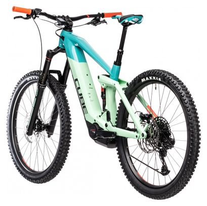 Cube Stereo Hybrid 160 HPC SL 625 Elektrische Vollfederung MTB Sram NX Eagle 12S 625 Wh 27,5'' Pacific Krickente 2021