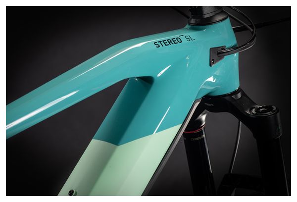 Cube Stereo Hybrid 160 HPC SL 625 Elektrische Vollfederung MTB Sram NX Eagle 12S 625 Wh 27,5'' Pacific Krickente 2021