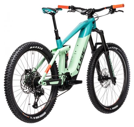 Cube Stereo Hybrid 160 HPC SL 625 Elektrische Vollfederung MTB Sram NX Eagle 12S 625 Wh 27,5'' Pacific Krickente 2021