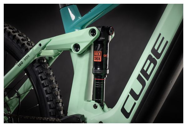 Cube Stereo Hybrid 160 HPC SL 625 Elektrische Vollfederung MTB Sram NX Eagle 12S 625 Wh 27,5'' Pacific Krickente 2021