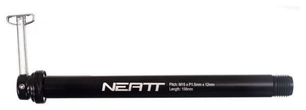 Neatt Thru-Axle Boost 15 x 110 mm Front Axle for Rockshox Forks Black