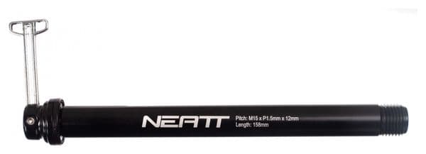 Neatt Thru-Axle Boost 15 x 110 mm Vorderachse für Rockshox Gabeln Schwarz