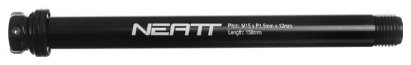 Neatt Thru-Axle Boost 15 x 110 mm Front Axle for Rockshox Forks Black