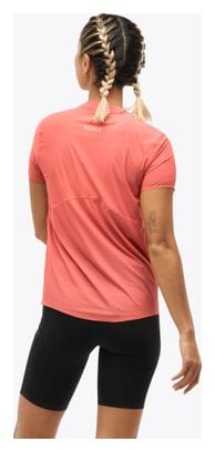 Maillot manches courtes Hoka Airolite Rose Femme