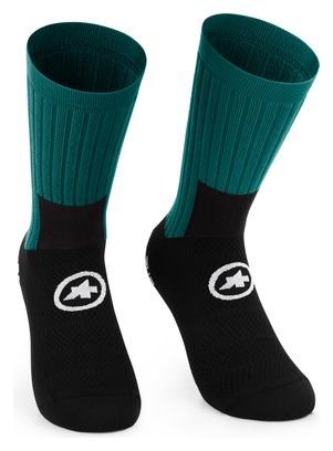 Assos Tactica T5 Zwart/Groen Unisex MTB Sokken