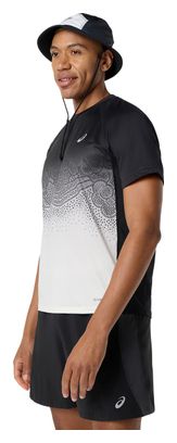 Camiseta de manga corta Asics Road Fade negra/blanca para hombre