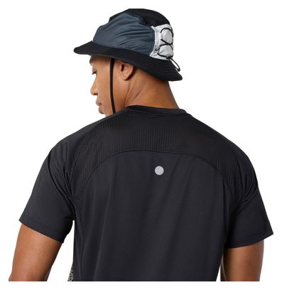 Camiseta de manga corta Asics Road Fade negra/blanca para hombre