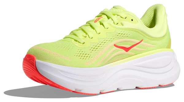 Zapatillas de running Hoka Bondi 9 amarillas/rojas para mujer