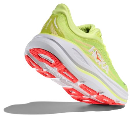 Zapatillas de running Hoka Bondi 9 amarillas/rojas para mujer