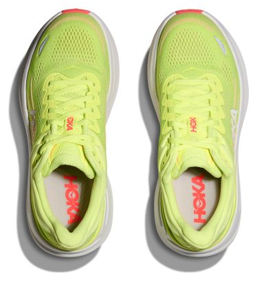 Zapatillas de running Hoka Bondi 9 amarillas/rojas para mujer