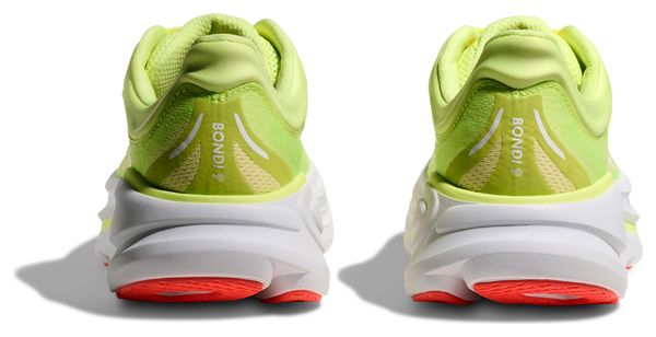 Zapatillas de running Hoka Bondi 9 amarillas/rojas para mujer