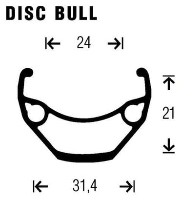 Hinterrad Gurpil Bull 26'' | 6-Loch| 9x135mm | Schwarz