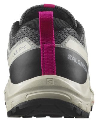 Salomon Xa Pro 3D V8 Children's Trail Running Shoes Grey/Pink