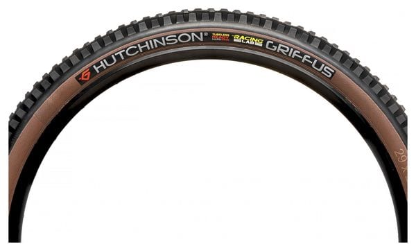 Hutchinson Griffus Racing Lab 2.40 MTB Tire 29 Tubeless Ready Folding Hardskin Race Ripost Gravity Tan Sidewalls eBike