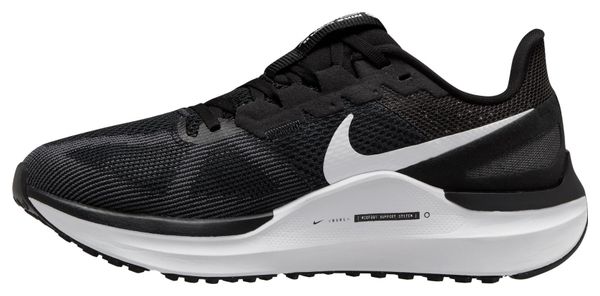 Zapatillas Running Nike Air Zoom Structure 25 Mujer Negro Blanco