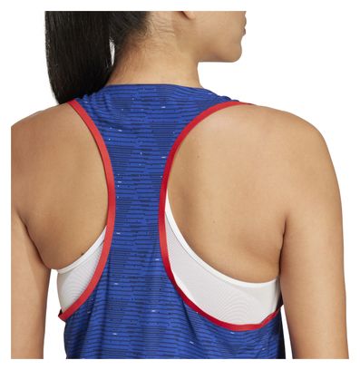 adidas Performance Adizero Team France Tank Dames Blauw