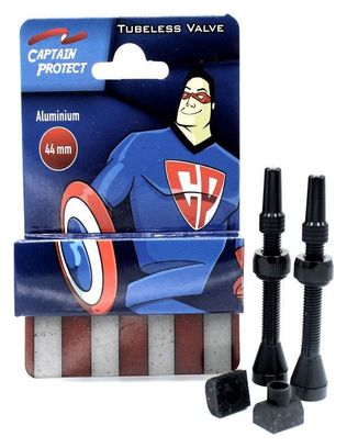 CAPTAIN PROTECT - Paire de valves Alu. 44 Mm - Noir