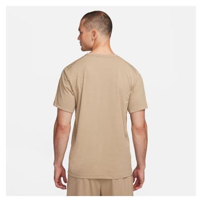 Maillot manches courtes Nike Dri-FIt UV Hyverse Beige Homme