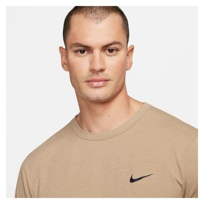 Men's Nike Dri-FIt UV Hyverse Beige short-sleeved jersey