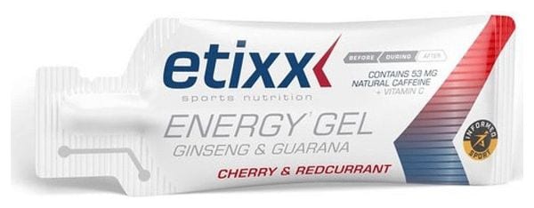 Etixx Gel énergétique Ginseng et Guarana Cerise 12x50g