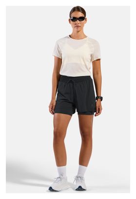 Odlo Zeroweight 3" 2-in-1 Women's Running Shorts, Black
