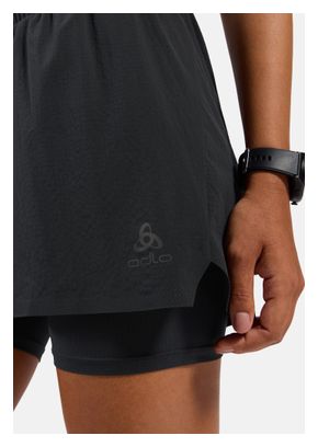 Odlo Zeroweight 3" 2-in-1 Women's Running Shorts, Black