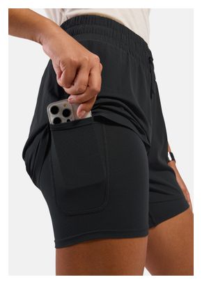Odlo Zeroweight 3" 2-in-1 Women's Running Shorts, Black