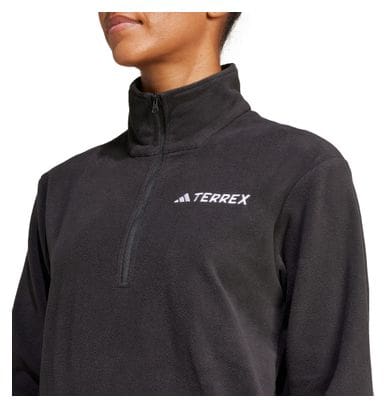 adidas Terrex Women's Black 1/2 Zip Fleec