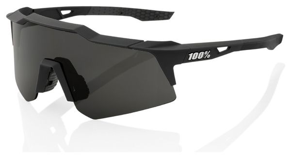 100% Speedcraft XS Brille Schwarz / Smoke Lens