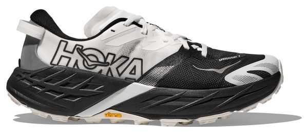 Hoka Speedgoat 7 Wide Black/White Women's Trail Running Shoes