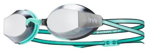 Schwimmbrille Women Tyr Blackops 140 Verspiegeltes Silbergrün
