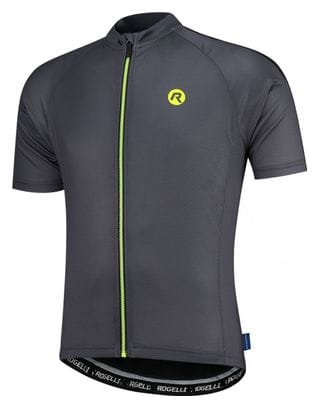 Maillot Manches Courtes Rogelli Explore Homme Gris/Noir/Fluor