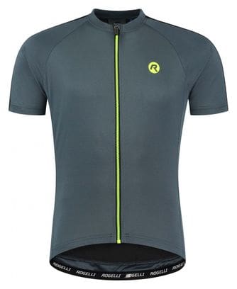 Maillot Manches Courtes Rogelli Explore Homme Gris/Noir/Fluor