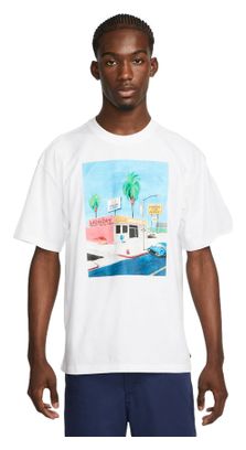 Tee-shirt Nike SB Laundry Blanc