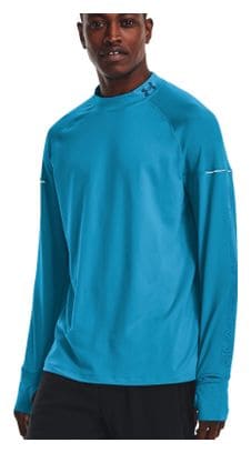 Maillot Manches Longues Under Armour OutRun the Cold Bleu Homme