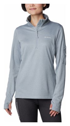 Columbia Park View Grid 1/2 Zip Women's Fleece Grey