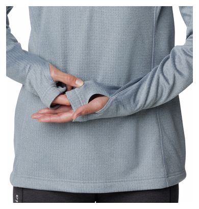 Columbia Park View Grid 1/2 Zip Women's Fleece Grey