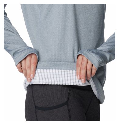 Columbia Park View Grid 1/2 Zip Women's Fleece Grey