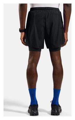 Odlo Zeroweight 5" 2-in-1 Men's Running Shorts, Black