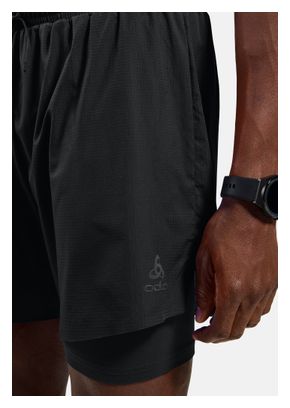 Odlo Zeroweight 5" 2-in-1 Men's Running Shorts, Black