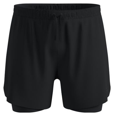 Odlo Zeroweight 5" 2-in-1 Men's Running Shorts, Black