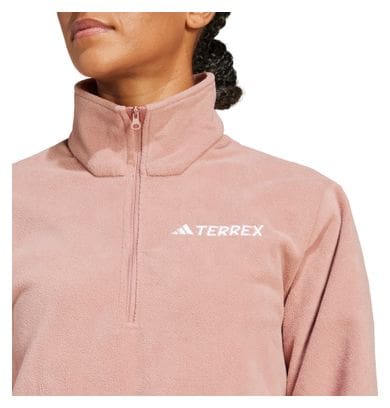 Forro polar adidas Terrex Rosa 1/2 Cremallera, Mujer