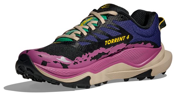 Hoka Torrent 4 Trailschoenen Zwart/Multicolour Dames